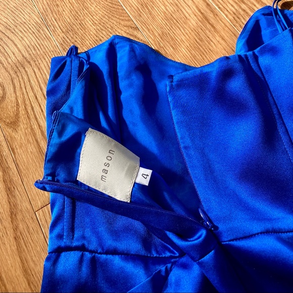 Mason by Michelle 100% silk bustier mini dress - Picture 4 of 12